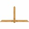 Ekena Millwork Eugene Rough Sawn Timber Gable Bracket, Western Red Cedar, 96"W x 52"H x 6"D x 6"F, 13/12 Pitch GBW096X52X0606EUG00RWR - alternate 1